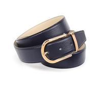 Anthoni Crown Ledergürtel Cinturón, Dunkelblau, 100 para Mujer