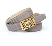 Anthoni Crown Ledergürtel Cinturón, Grau, 75 para Mujer