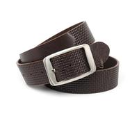 Anthoni Crown Ledergürtel Cinturón, marrón, 95 cm Unisex Adulto