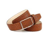 Anthoni Crown Ledergürtel Cinturón, marrón Claro, 90 para Hombre