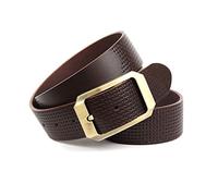 Anthoni Crown Ledergürtel Cinturón, Marrón Oscuro, 100 cm para Hombre