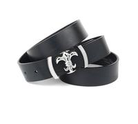 Anthoni Crown Ledergürtel Cinturón, Negro, 105 cm para Mujer
