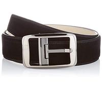 Anthoni Crown Ledergürtel Cinturón, Negro, 110 cm para Mujer