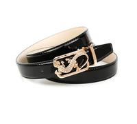 Anthoni Crown Ledergürtel mit Koppelschließe B4lz00l Cinturón, Negro, 100 Mujeres