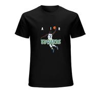 Anthony Edwards Air Jersey - Camiseta unisex para hombre, color negro, Negro , S