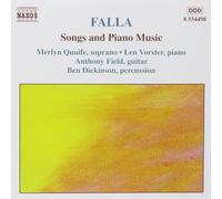 Anthony Field Falla: Songs and Piano Music (CD) (Importación USA)