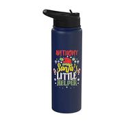 Anthony Santa's Little Helper Christmas Anthony Nombre Stainless Steel Insulated Water Bottle