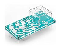AntHouse - Hormiguero Acrílico Kit Educativo - Hormiguero con humidificador de Seta - Terrario deHormigas Ampliable - Incluye Deposito de Agua y Hormigas - Medidas (10x20x1,3 cm) - Color Celeste