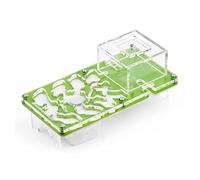 AntHouse - Hormiguero Acrílico Kit Educativo - Hormiguero con humidificador de Seta - Terrario deHormigas Ampliable - Incluye Deposito de Agua y Hormigas - Medidas (10x20x1,3 cm) - Color Verde
