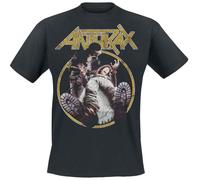 Anthrax Among The Living Hombre Camiseta Negro L 100% algodón Regular