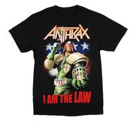 Anthrax I Am The Law Black T Shirt New Official Band Merch