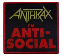 Anthrax - Parche Anti-Social (Talla Única) (Rojo, Amarillo, Negro)