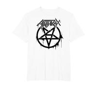 Anthrax Pentathrax Camiseta, Hombre Tallas Grandes, Blanco, 6X Alto