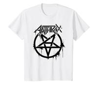Anthrax Pentathrax Camiseta, Niños, Blanco, 3 años