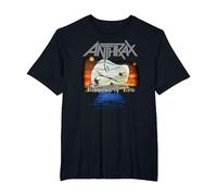 Anthrax Persistence of Time 30th Anniversary Camiseta, Hombre Tallas Grandes, Negro, 2X Alto
