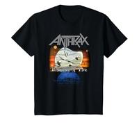 Anthrax Persistence of Time 30th Anniversary Camiseta, Niños, Negro, 6 años