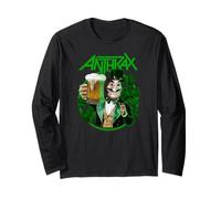 Anthrax St. Patrick's Day Beer Shamrock Manga Larga