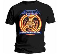 Anthrax State of Euphoria T-Tshirts Camisetas y Tops - Official Size(Medium)