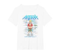 Anthrax - Winter Is Here Camiseta, Mujer Tallas Grandes, Blanco, 2XL Grande