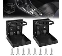 ANTHYTA 2 PCS Portavasos Coche Universal Titular de Botellas de Bebidas para Coche Soporte Plegable para Taza de Coche Bebida Copa Sostenedor Ajustable Portátil para Automóvil Barco Marine Camión