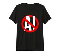 Anti AI Anti Machine Learning Di No a AI Stop AI Diseños de IA Camiseta Premium