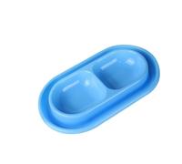Anti-ant Cat Bowl Plato de Alimentos a prueba de cuencos poco profundos para mascotas Alimentación Arroz Feral Estación Feral Pp Alimentador de plástico Perro (azul, 27.00 * 15.50 * 3.50 cm)