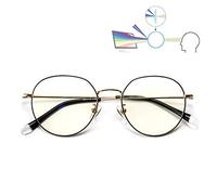 Anti Azules Gafas De Lectura De Luz, Aviación Titanio Puro Marco Completo Y Aliviar La Fatiga De Radiación Lente De Resina contra Dioptrías con 1,00 A 3,00, 2.50