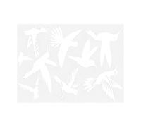 Anti Bird Strike Window Decals - 9PcsHummingbird Shape Glass Door