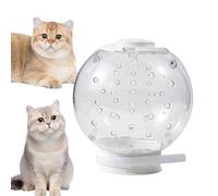 Anti Bite Transparent Space Hood - Breathable Cat Hood | Pet Transparent Head Protective Space Ball Cats Muzzle Cats Bubble Helmet Cat Recovery Helmet Prevent from Câts Biting and Chewing