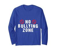 Anti Bullying Bondad No Bully Di no al Bullying Manga Larga, Unisex para Adultos, Azul Real, XL