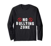 Anti Bullying Bondad No Bully Di no al Bullying Manga Larga, Unisex para Adultos, Negro, M