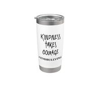 Anti-bullying Pink Day & Orange Unity Day Spread Kindness Vaso térmico de acero inoxidable de doble pared