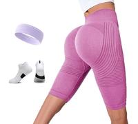 Anti Cellulite 3D Compression Leggings for Women, High Waist Butt Lifting Slimming Gym Workout Legging (Pink1,XL)
