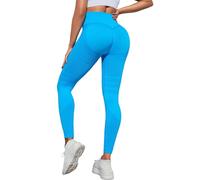 Anti Cellulite Compression 3D Leggings for Women, Butt Lifting Tummy Control, High Waisted Resistance Band. Seamless Ladies Leggings,Running Gym Yoga Clothes Pants (Sky Blue,s)