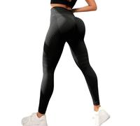 Anti Cellulite Compression 3D Leggings for Women, Butt Lifting Tummy Control, High Waisted Resistance Band. Seamless Ladies Leggings,Running Gym Yoga Clothes Pants (Black,m)