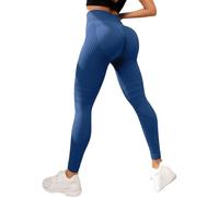 Anti Cellulite Compression 3D Leggings for Women, Butt Lifting Tummy Control, High Waisted Resistance Band. Seamless Ladies Leggings,Running Gym Yoga Clothes Pants (Navy Blue,m)