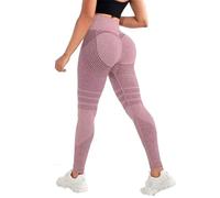 Anti Cellulite Leggings for Women, Suitable for Both Sports and Leisure, Perfectly Wrapping The Curves (Pink,M)