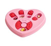 Anti-Choking Heart Shape Food Dish Maze Dog Slow Feeder Bowl | Stops Destructive Slow Feeding Dog Bowl for Breed, Cat, Kitten, Puppy, Enrichment, Brain Training, Boredom, Travel, Training