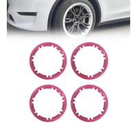Anti Choques Anti RasguñOs Protectores de Cubo de Llantas,Universal Car 4 Uds Llantas de Rueda de VehíCulo Anillo Protector de Borde,Llantas de 19 Pulgadas,para la MayoríA de Sedanes(Color:Rosa)