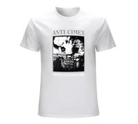 Anti Cimex T-Shirt Victims of a Bombraid Merch Swedish Crust Punk Rock T-Shirt WhiteXXL