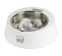 Anti-deglución-cuenco Qaseem Con Escala Blanco 23x23cm Europet Bernina para