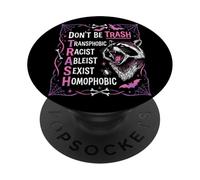 Anti Discriminación Mapache Gótico Igualdad Arte PopSockets PopGrip Adhesivo