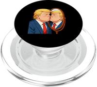 Anti-Donald Trump Kissing Mirror - Sátira de narcisismo PopSockets PopGrip para MagSafe