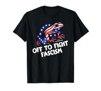 Anti Fascism Frogs Against Fascism Off to Fight Fascism Frog Camiseta