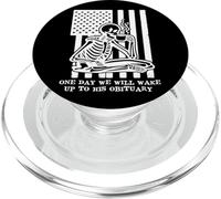 Anti Fascism Resist One Day We Will Wake Up to His Obituary PopSockets PopGrip para MagSafe