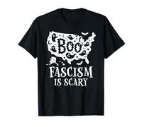 Anti Fascism Sign,No Kings in America Scary Halloween Ghost Camiseta