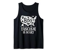 Anti Fascism Sign,No Kings in America Scary Halloween Ghost Camiseta sin Mangas