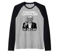 Anti Fascismo Anti Trump El fascismo es el capitalismo en decadencia Camiseta Manga Raglan