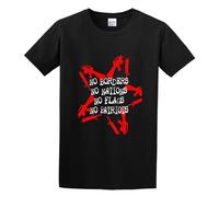 Anti Flag Logo Unisex 100% Cotton Short-Sleeve T-Shirts Black M