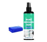 Anti Fog Helmet Spray, Anti & Streak-Free Lens Cleaner Coating, Nano Defog Protector, Portable Helmet and Goggle Cleaner with Instant Remomoval for Football Cycling Sports Riding Outdoors